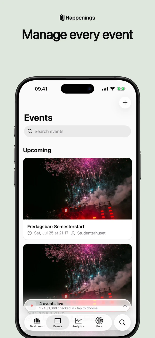 Preview of Event management